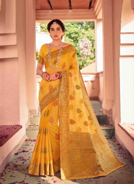 Orange Colour KAKSHYA SONAM Exclusive Wedding Wear Heavy Soft Cotton Latest Saree Collection 9302